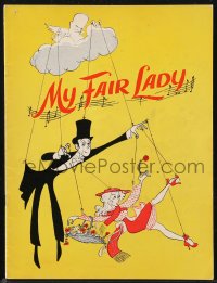 9g1285 MY FAIR LADY stage play souvenir program book 1950s art by Al Hirschfeld, touring production!