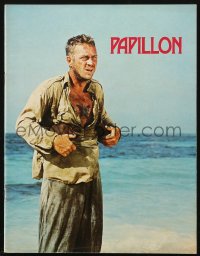9g1293 PAPILLON English souvenir program book 1973 Steve McQueen & Dustin Hoffman on Devil's Island!