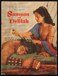 9g1298 SAMSON & DELILAH souvenir program book 1949 Hedy Lamarr & Victor Mature, DeMille classic!