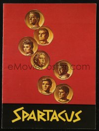 9g1304 SPARTACUS German souvenir program book 1960 Stanley Kubrick, Kirk Douglas, top cast on coins!