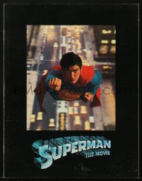 9g1309 SUPERMAN souvenir program book 1978 comic book hero Christopher Reeve, Gene Hackman, Brando