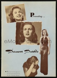 9g0461 CHRISTMAS HOLIDAY promo brochure 1944 Deanna Durbin, Gene Kelly, W. Somerset Maugham, rare!