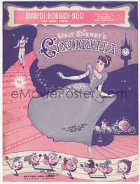 9g0341 CINDERELLA sheet music 1950 Walt Disney cartoon classic, Bibbidi-Bobbidi-Boo!