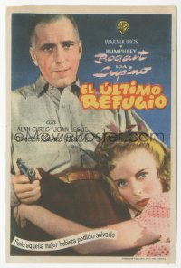 9g1351 HIGH SIERRA Spanish herald 1947 Humphrey Bogart as Mad Dog Killer Roy Earle, sexy Ida Lupino!