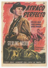 9g1355 KILLING Spanish herald 1957 Stanley Kubrick, Sterling Hayden, different Balonga Cassar art!