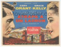 9g1393 TO CATCH A THIEF Spanish herald 1956 great close up of Grace Kelly & Cary Grant, Hitchcock!