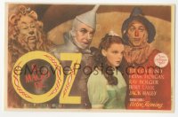 9g1398 WIZARD OF OZ 2pg Spanish herald 1945 Judy Garland, Jack Haley, Bert Lahr, Bolger, different!