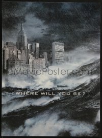 9g0311 DAY AFTER TOMORROW lenticular 10x14 special poster 2004 New York in tidal wave & snowed in!