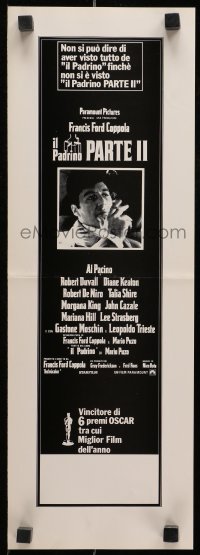 9g0083 GODFATHER PART II Italian Swiss ad slick 1975 Al Pacino in Francis Ford Coppola classic sequel!