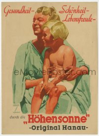 9g0101 LUDWIG HOHLWEIN German 8x12 advertising brochure 1936 art of woman holding her child!