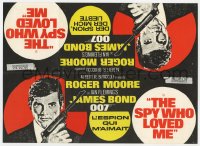 9g0258 SPY WHO LOVED ME 9x12 Swiss poster 1977 great images of Roger Moore as James Bond with gun!