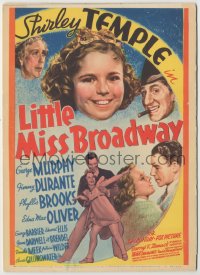 9g0023 LITTLE MISS BROADWAY mini WC 1938 Shirley Temple, George Murphy & Jimmy Durante, rare!