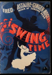 9g0277 SWING TIME Danish program 1937 best Erik Frederiksen art of Fred Astaire & Ginger Rogers!