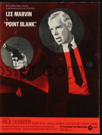 9g0766 POINT BLANK English pressbook 1967 Lee Marvin, Angie Dickinson, John Boorman film noir!