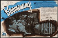 9g0779 BOOMERANG French pressbook 1947 different images of Dana Andrews, Elia Kazan film noir!