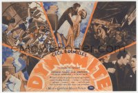 9g0323 DYNAMITE herald 1929 Cecil B. DeMille, Conrad Nagel, Kay Johnson, Charles Bickford
