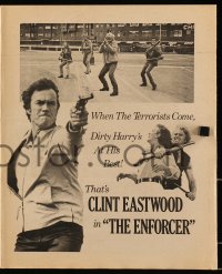 9g0324 ENFORCER herald 1976 when the terrorists come, Clint Eastwood is Dirty Harry is at his best!