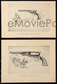 9g0227 COLT second printing art print portfolio 1944 with artwork of different models of their guns!