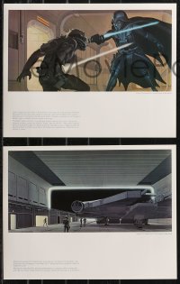 9g0226 STAR WARS art portfolio 1977 contains rare McQuarrie art that was never used, 21 prints!