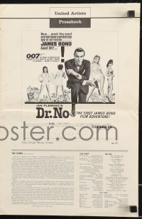 9g0860 DR. NO pressbook 1963 Sean Connery in James Bond's first movie, alternate 6-page version!