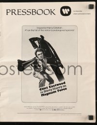 9g0889 MAGNUM FORCE pressbook 1973 Clint Eastwood is Dirty Harry pointing his huge gun!