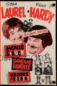 9g0897 PICK A STAR/DEVIL'S BROTHER/BONNIE SCOTLAND pressbook 1954 three great Laurel & Hardy movies!