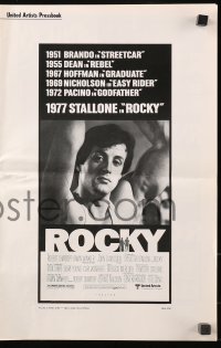 9g0905 ROCKY pressbook 1976 boxer Sylvester Stallone, Talia Shire, boxing classic!