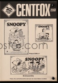 9g0837 SNOOPY COME HOME German pressbook 1972 Peanuts, Charlie Brown, Schulz, Snoopy & Woodstock!