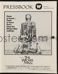 9g0921 WICKER MAN pressbook 1974 Christopher Lee, Britt Ekland, cult horror classic!