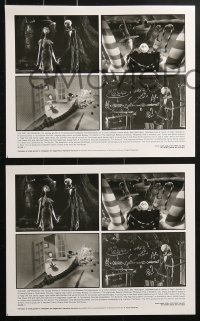 9g0444 NIGHTMARE BEFORE CHRISTMAS presskit w/ 4 stills 1993 Burton, Disney, Halloween horror images!
