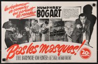 9g0464 DEADLINE-U.S.A. French promo brochure 1953 Humphrey Bogart, best journalism movie ever, rare!