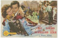 9g1348 GONE WITH THE WIND 4pg Spanish herald 1950 different images of Clark Gable & Vivien Leigh!