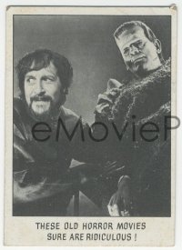 9g0149 UNIVERSAL STUDIOS MONSTERS 5 Topps trading cards 1973 great Frankenstein & Wolf Man images!