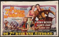 9h0471 7th VOYAGE OF SINBAD Belgian 1958 Kerwin Mathews, Ray Harryhausen classic!