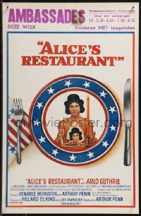9h0474 ALICE'S RESTAURANT Belgian 1969 Arlo Guthrie, musical comedy directed by Arthur Penn!