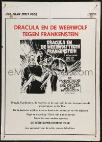 9h0479 ASSIGNMENT TERROR Belgian 1969 re-animated Dracula, Frankenstein, Mummy & Wolfman!