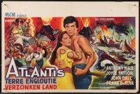 9h0480 ATLANTIS THE LOST CONTINENT Belgian 1961 George Pal sci-fi, cool different fantasy art!