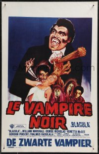 9h0489 BLACULA Belgian 1972 black vampire William Marshall is deadlier than Dracula, great art!