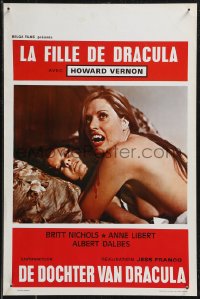 9h0504 DAUGHTER OF DRACULA Belgian 1972 Jesus Franco, sexy image of bloodthirsty vampire attack!