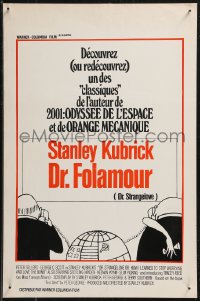 9h0507 DR. STRANGELOVE Belgian R1970s Stanley Kubrick classic, Sellers, Tomi Ungerer-like art!