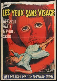 9h0518 EYES WITHOUT A FACE Belgian 1962 Georges Franju's Les Yeux Sans Visage, great art!