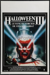 9h0534 HALLOWEEN III Belgian 1982 Season of the Witch, horror sequel, the night no one comes home!