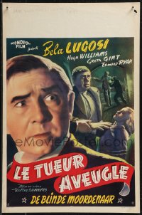9h0542 HUMAN MONSTER Belgian R1950s close-up of Bela Lugosi, directed by Walter Summers!