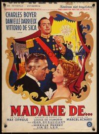9h0562 MADAME DE Belgian 1954 Charles Boyer, Danielle Darrieux, De Sica, directed by Max Ophuls!