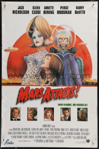 9h0566 MARS ATTACKS! Belgian 1996 directed by Tim Burton, Jack Nicholson, Danny DeVito, Pierce Brosnan!