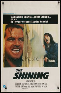 9h0599 SHINING Belgian 1980 Stephen King & Stanley Kubrick, Nicholson, iconic art by Saul Bass!