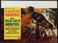 9h0620 VALLEY OF GWANGI Belgian 1969 Ray Harryhausen, great Ray art of cowboys battling dinosaurs!