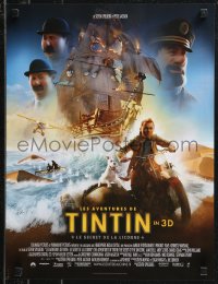 9h0634 ADVENTURES OF TINTIN French 16x21 2011 Spielberg's CGI version of the Belgian comic!