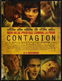 9h0664 CONTAGION French 16x21 2011 Marion Cotillard, Matt Damon, Laurence Fishburn, Jude Law