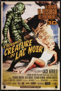 9h0665 CREATURE FROM THE BLACK LAGOON French 16x24 R2012 art of monster holding sexy Julie Adams!
